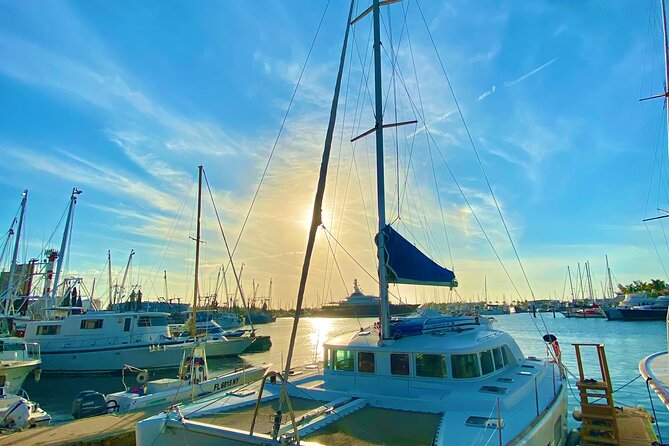 Bimini Charters - Private Luxury Catamaran 3-hr Sunset Sails - West Sambo reef and the open-water portion