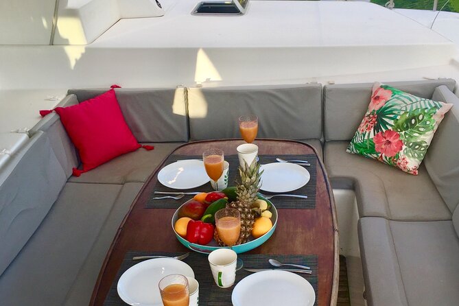 Bimini Charters - Private Luxury Catamaran 3-hr Sunset Sails - Sailing toward Mallory Square at sunset