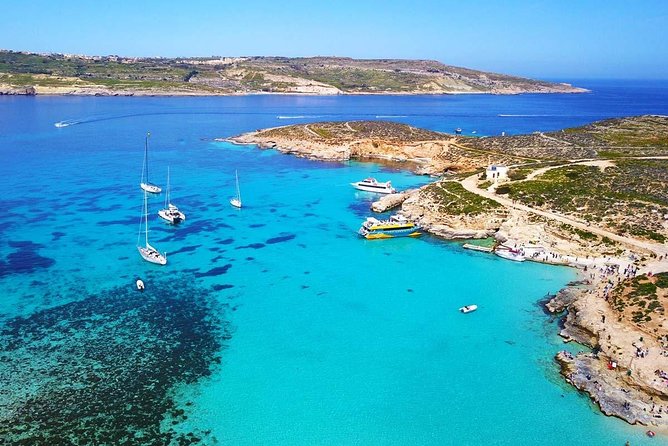 Blue Lagoon, Beaches and Bays Catamaran Sailing Tour - Crystal Lagoon and Comino’s sea caves