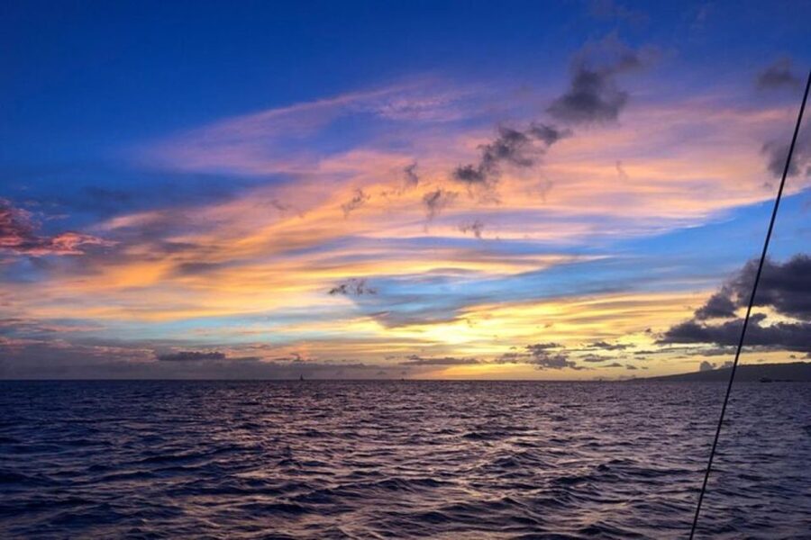 Board from Waikiki Beach: Scenic Sunset Sail on the Hāwea - Sailing from Waikiki with Diamond Head ahead
