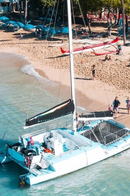 Board from Waikiki Beach: Scenic Sunset Sail on the Hāwea - What the Hāwea catamaran feels like onboard