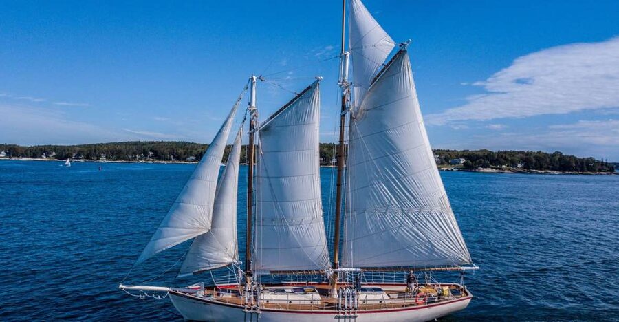 Boothbay Harbor: Scenic Schooner Cruise - Getting out of the harbor under power