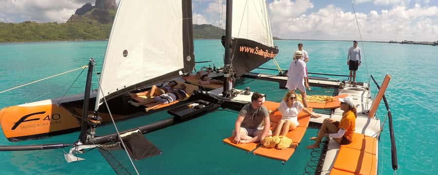 Bora Bora: Half Day Catamaran Sailing & Snorkelling - When Vitamin Sea turns off the engine