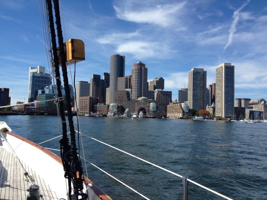 Boston: Downtown Harbor Sailing Cruise - The Boston Fish Pier and Fan Pier Views