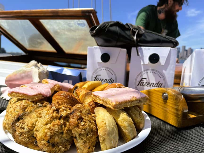 Boston: Sunday Pastry & Prosecco Sail on Boston Harbor - Flour Bakery pastries, coffee, and tea