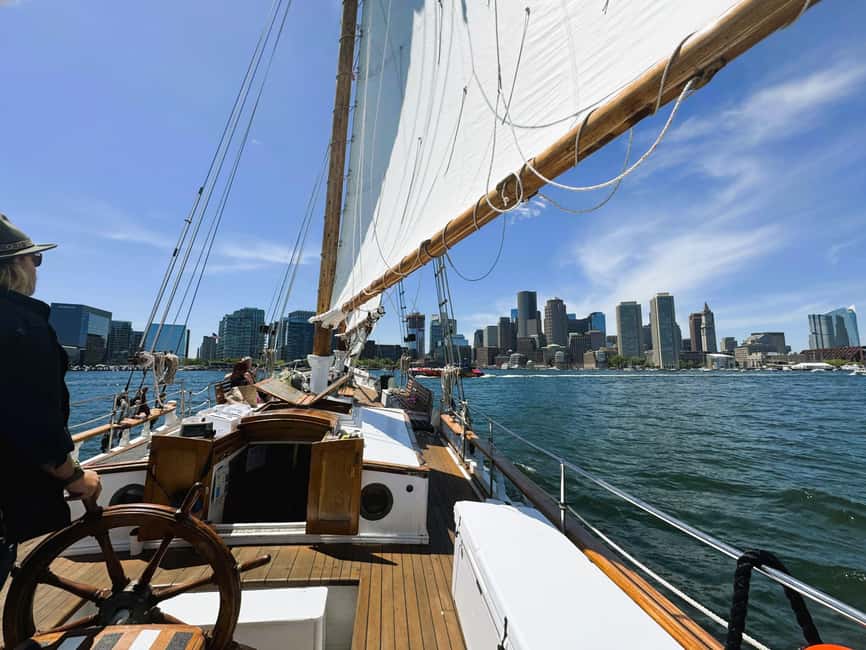 Boston: Tall Ship Harbor Sail - Raising the sails and settling into harbor time