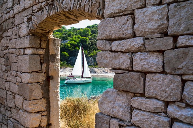 Brac Island One-Day Trip with the Sailboat Nana - Private Tour - Pučišća, a small Brač town with white stone