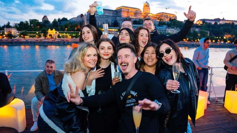 Budapest: Sip and Sail River Cruise with Unlimited Prosecco - Akadémia Dock 2 and the first glass