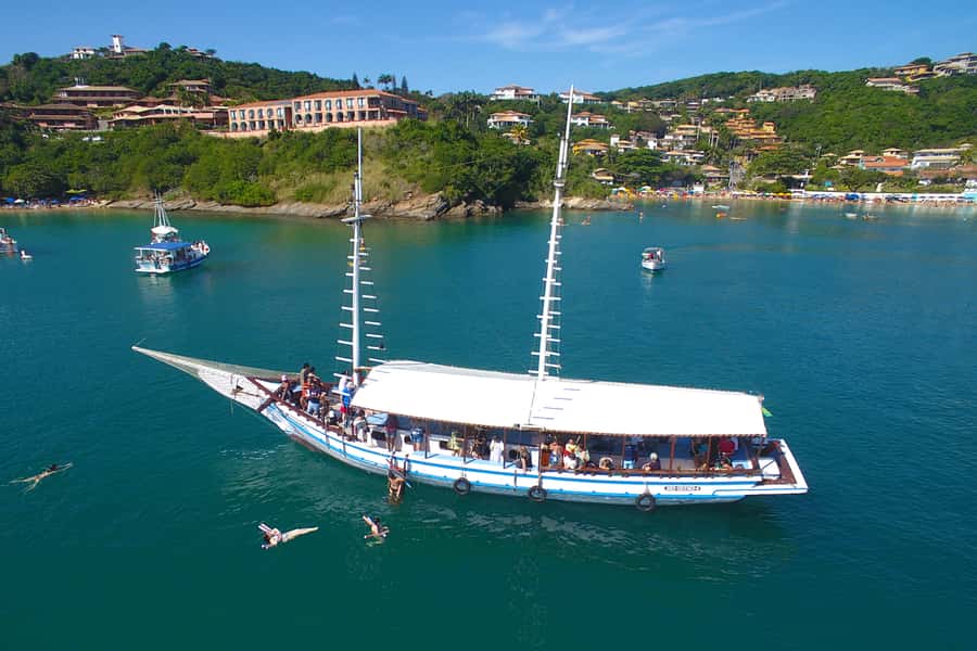Búzios 2.5-Hour Schooner Boat Experience - The route from Armação Beach to Bardot Shore