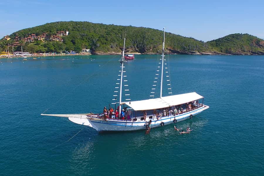 Búzios 2.5-Hour Schooner Boat Experience - Turtle Beach, Little Turtle Beach, and Feia Island
