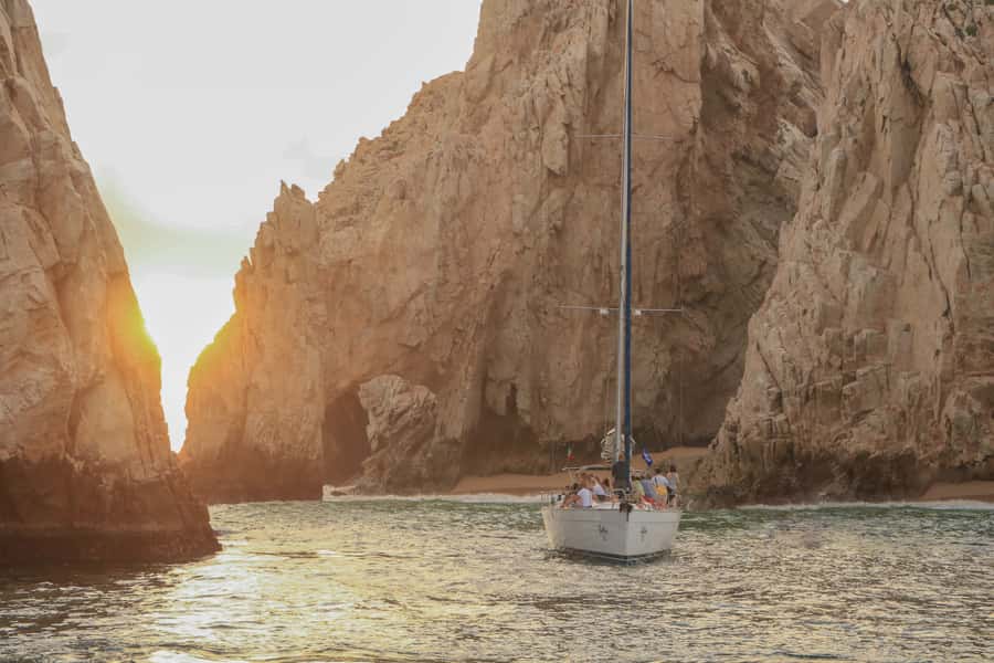 Cabo Luxury Sunset Sailing Adventure with Open Bar - A sunset sail from Cabo San Lucas