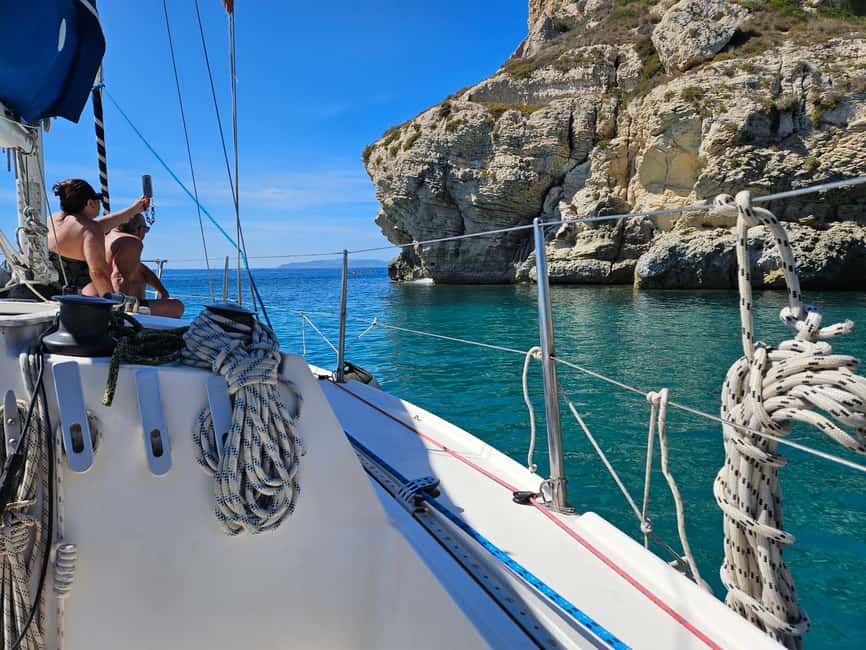 Cagliari Sailing Boat Tour with Snorkeling and Drink - Cruising to Cala Fighera