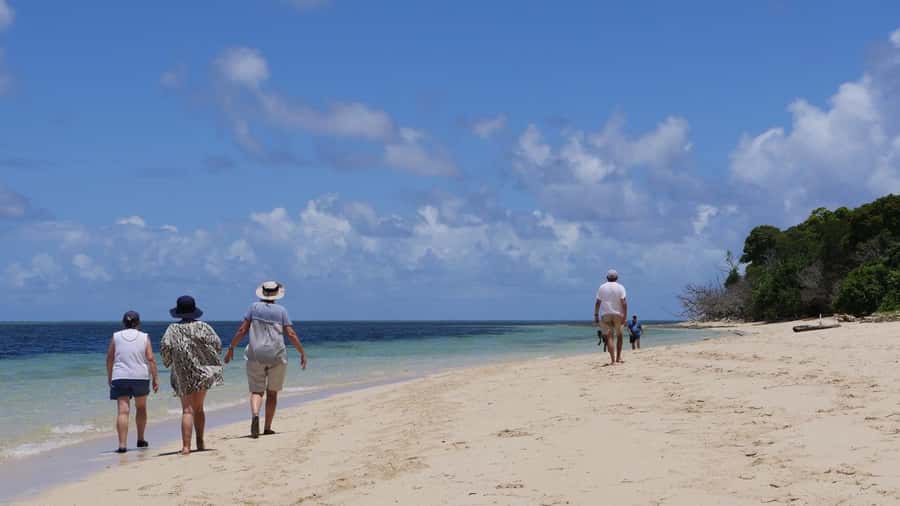 Cairns: Green Island & Great Barrier Reef Sailing Tour - A substantial lunch back on board