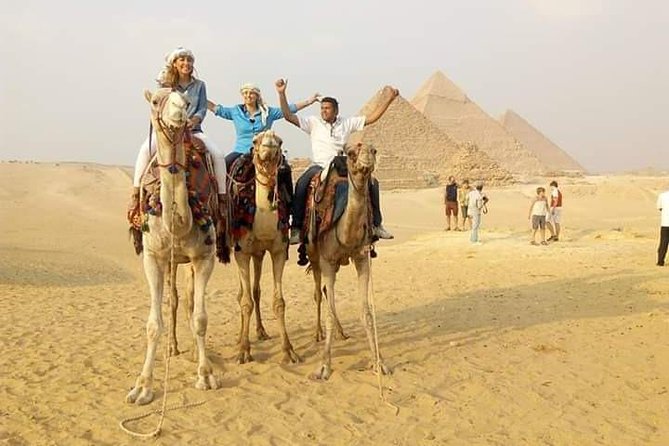 Cairo layover Giza Pyramids ,River Nile felucca sailboat and camel ride - One quiet hour on a Nile felucca