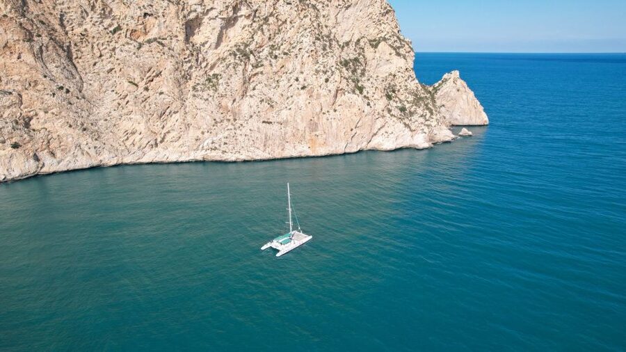 Calpe: Sailing Catamaran with Lunch - The front nets and the extra charge