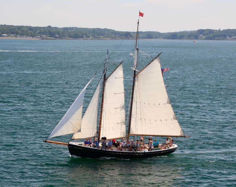 Camden, Maine: Day Sails aboard Schooner Surprise - Curtis Island lighthouse from the water