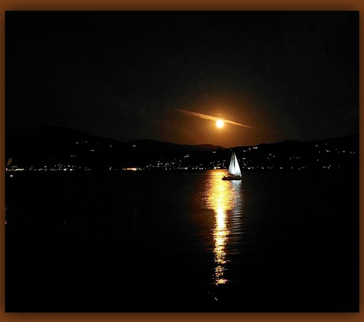 Cannero Riviera: Sunset Sailing Lago Maggiore - Along the Cannero promenade at sunset