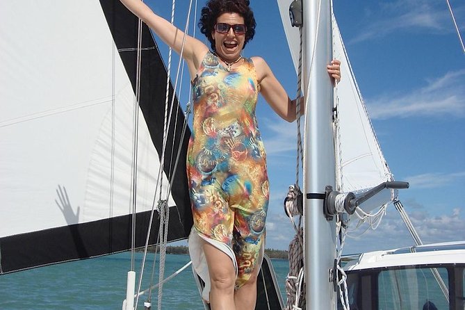 Catamaran Day Sail Shelling Excursion 42ft. Mainecat Cool Beans - What the sailing portion feels like