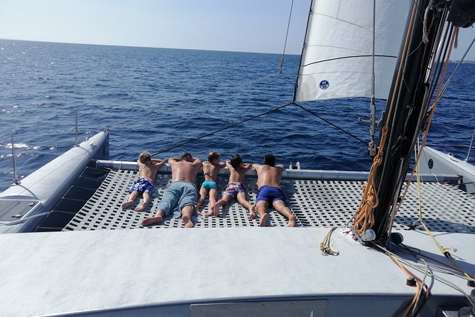 Catamaran F40 Lanzarote sailing - Why the weather shapes the day