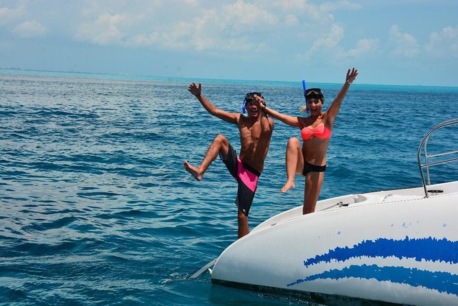 Catamaran Sail to Isla Mujeres with all inclusive from Cancun or Riviera Maya - Sailing back with music, drinks, and a party mood