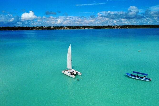 Catamaran Sailboat Bacalar Excursions - Cenotes: freshwater openings in the lagoon