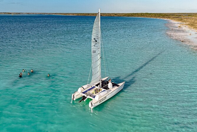Catamaran Sailboat Bacalar Excursions - Pirate Channel and Bacalar’s past