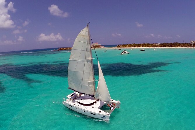 Catamaran Sailing and Snorkeling to Isla Mujeres from Cancun - Snorkeling at the open Caribbean reef
