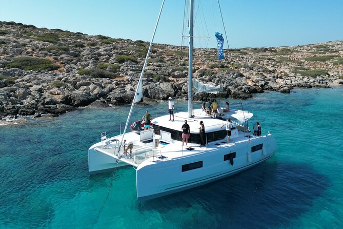 Catamaran Sailing to Dia with Lunch in Heraklion, Crete(EST 2024) - Sailing Out of Heraklion on the Lagoon 46
