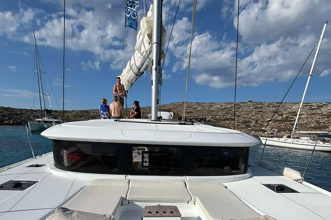 Catamaran Sailing to Dia with Lunch in Heraklion, Crete(EST 2024) - Swimming, Snorkeling, and Stand-Up Paddleboarding