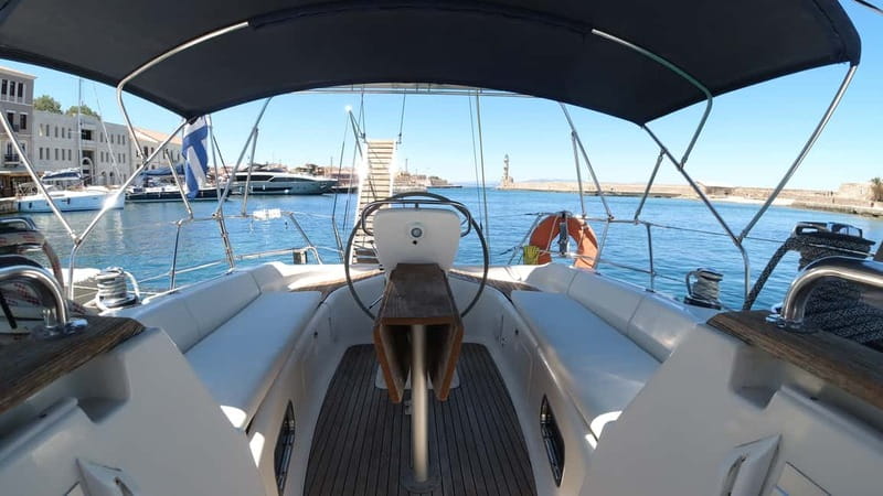 Chania: Private Sailing Cruise with Snorkel, Lunch & Drinks - Seeing Chania from the Gulf