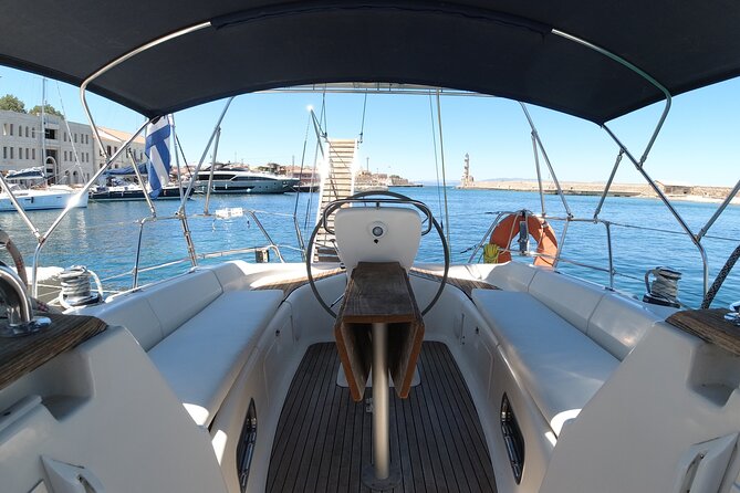 Chania shared Sailing cruise in a small group - Local snacks, fruit, and drinks aboard