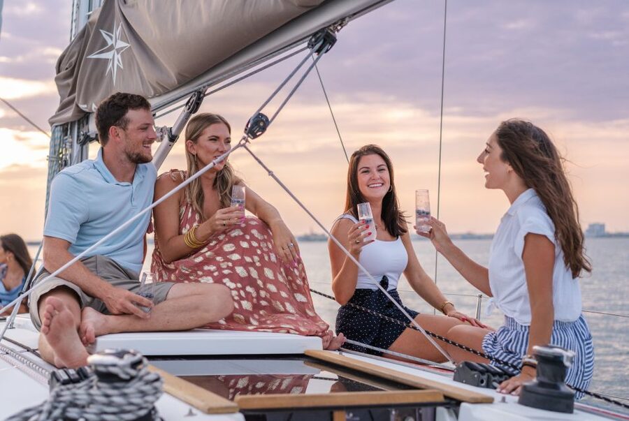 Charleston: Private Daytime or Sunset BYOB Sailing Charter - Passing Under the Ravenel Bridge