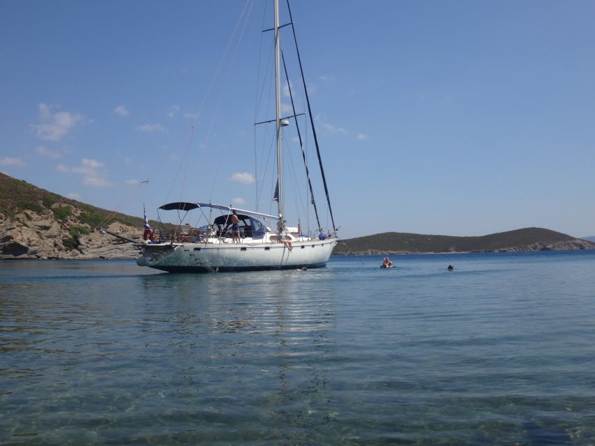 Chios: Sailing Boat Cruise to Oinouses with Meal & Drinks - Returning past Lagada and toward Chios