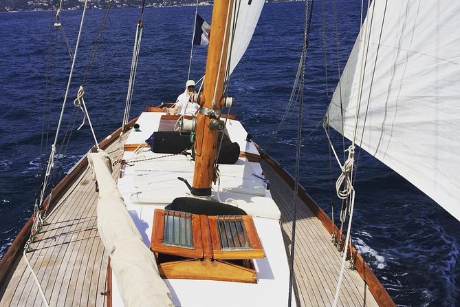 Classic Yacht Sailing in Cannes - Île Saint-Honorat and the quieter island view