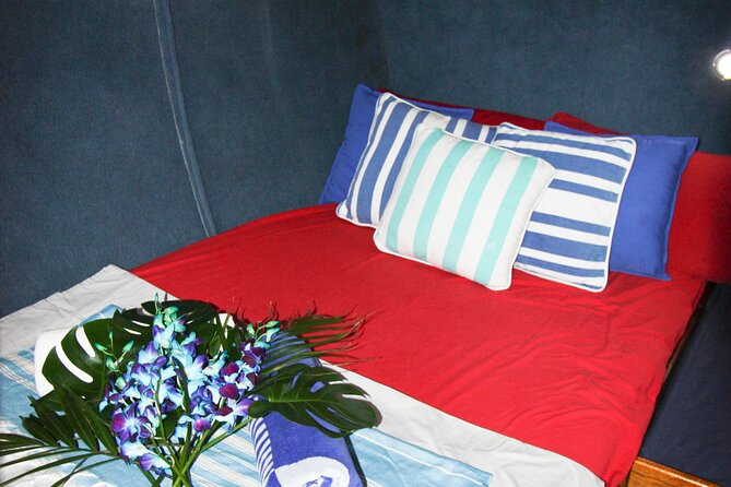 Coral Sea Dreaming Overnight Dive, Snorkel and Sail - What the small boat is like onboard