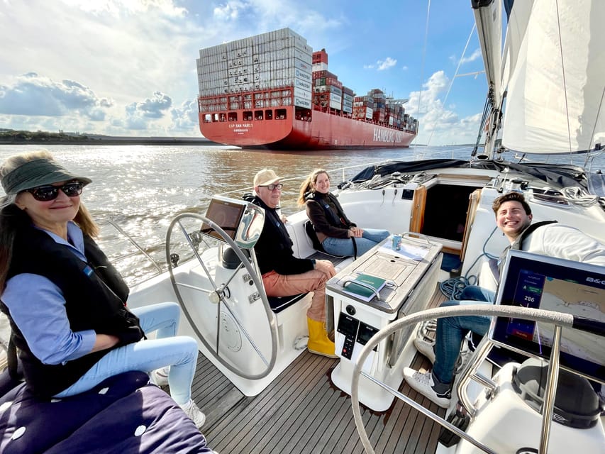 "Cruise in the City" - Sailing Yacht Event, Hamburg/Elbe - Seeing Airbus and reaching Mühlenberger Loch