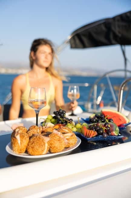 Daily Sailing experience between Naxos and Paros coastline - Swimming in Naxos’s clear coastal water