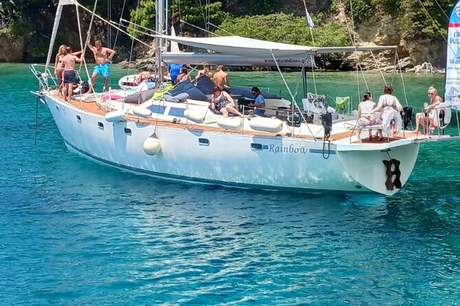 Day sailing Skiathos Skopelos with lunch on Rainbow yacht - Tsougria gives you the first swim