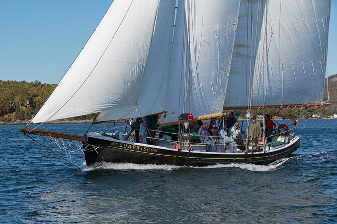 Day Sails and Sunset tours on Schooner Surprise in Camden Maine - Who Will Get the Most from This Sail