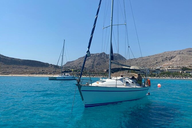 Daytour Sailboat with Lunch/drinks in Lindos area - The Bay of Navarone brings the first coastal stop