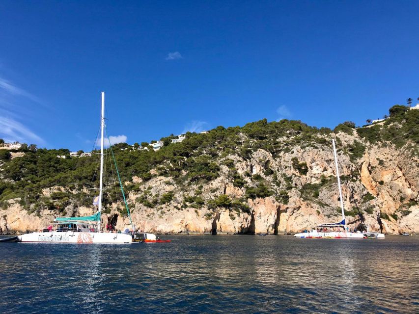 Dénia & Jávea: Portixol Sailing Catamaran Excursion with BBQ - Finding the best place to sit