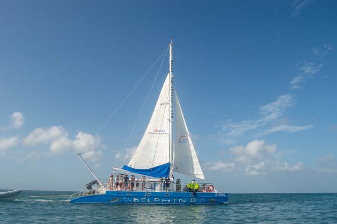 Dolphin Catamaran Snorkel and Sail with Open Bar - First stop: the Antilla shipwreck