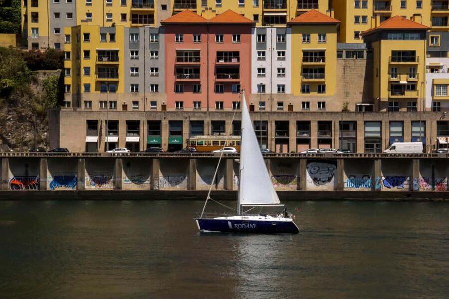 Douro river - Cruising Sail Boat - (2hours) - Leaving Douro Marina for a different view of Porto