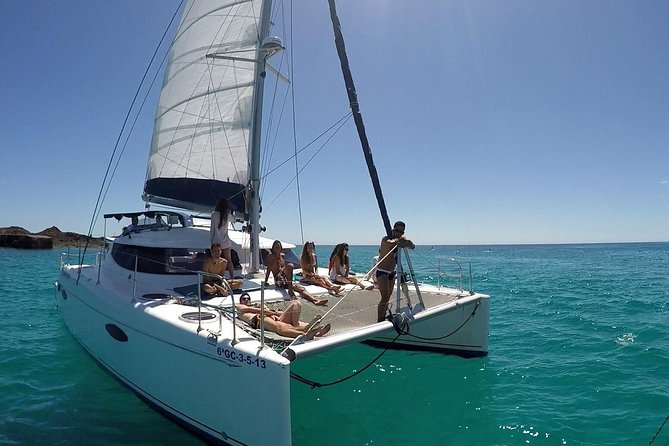 Exclusive Sailing Catamaran Experience to Lobos Island with lunch - What happens during the 90 minutes near Lobos