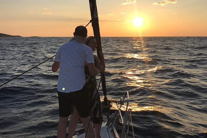 Experience Romantic Sunset Sailing on a modern 36ft (11m) sail yacht | Hvar - Leaving Hvar Harbor for a Two-Hour Sunset Sail