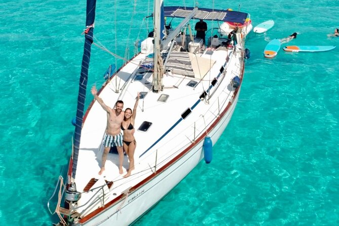 Formentera Top Sailing Tour - Playa de Ses Illetes: swim first, lunch second