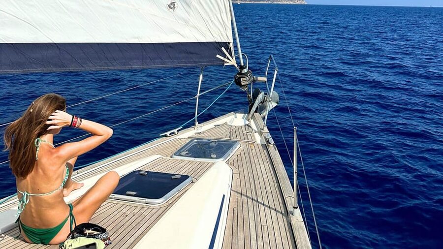 From Cagliari: Full Day Sailing at Mari Pintau - The first hour, from Marina di Cagliari to the coast