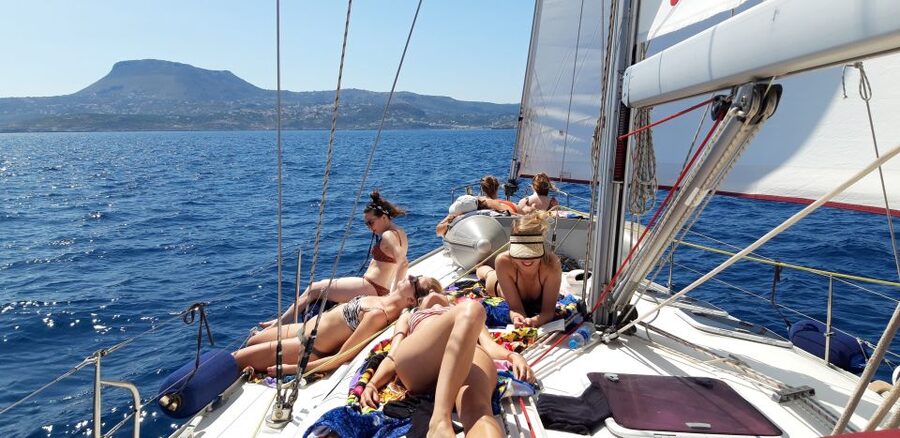 From Chania: Fully Private Sailing Cruise with Meal & Drinks - What the private price really includes