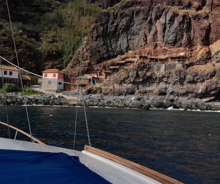 From Funchal: West Bays Sailing Tour with Lunch - The swim stop near the cliffs