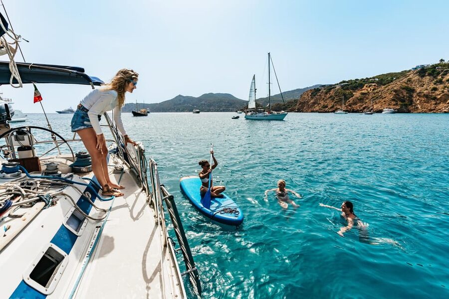 From Ibiza: Sailing Tour to Formentera with Beach Stops - Ses Illetes offers the classic Formentera scene